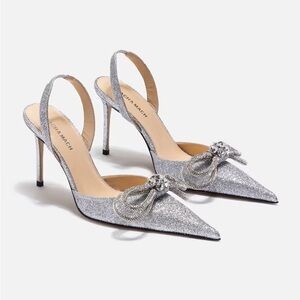 MACH & MACH Double bow slingback pumps size 37
